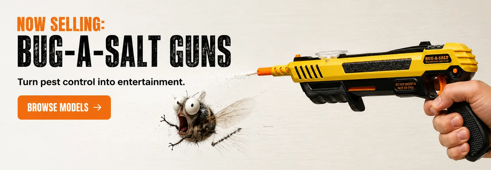Now selling: Bug-A-Salt guns — turn pest control into entertainment
