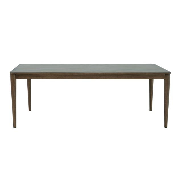 Clarksburg walnut finish dining table, 84 inches, table only