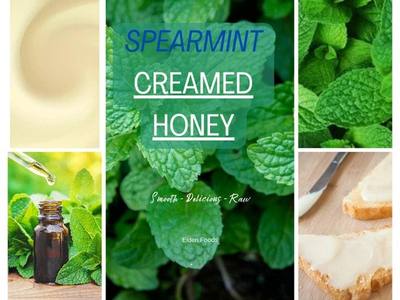 Spearmint Creamed Honey — 5 lb