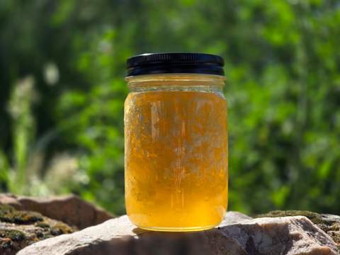 Honeycomb Jar — 1 lb — Glass Jar