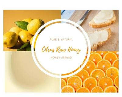 Lemon Creamed Honey — 1 lb — Glass Jar