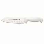 Mundial Santoku knife, 7 inch, white handle