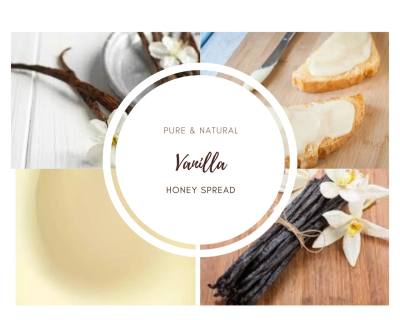 Vanilla Creamed Honey — 1 lb — Glass Jar