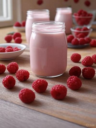 Raspberry Creamed Honey — 1 lb — Glass Jar