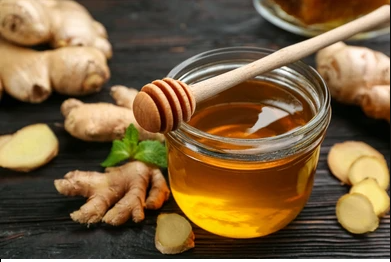 Ginger Creamed Honey — Hot — 1 lb — Glass Jar